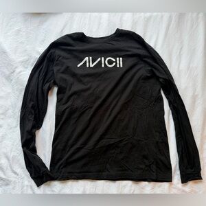 Avicii Black Men's Long Sleeve Shirt